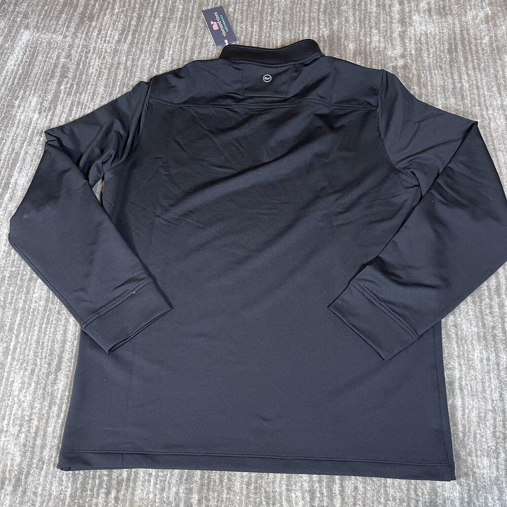 Vineyard Vines Grateful Dead Q-Zip Pullover Mens Medium Black Performance Golf - Picture 11 of 13